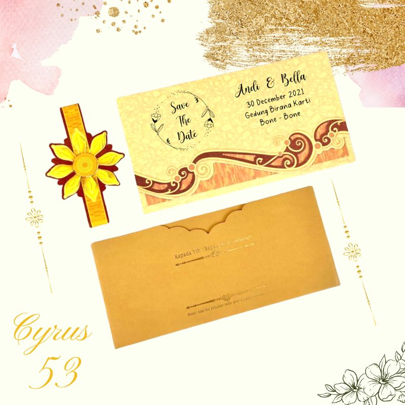 cyrus 53 undangan pernikahan amplop, blanko undangan kosong, kertas undangan pernikaha  kosong