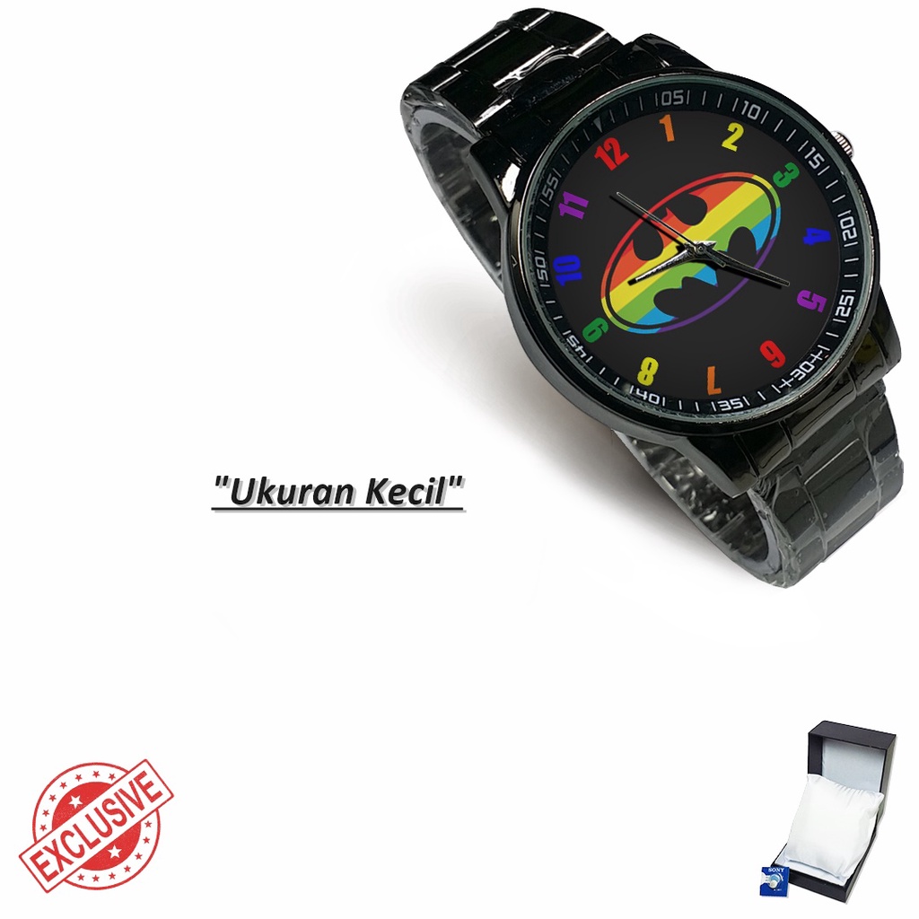 Jam Tangan Rantai Couple BATMAN Motif 2