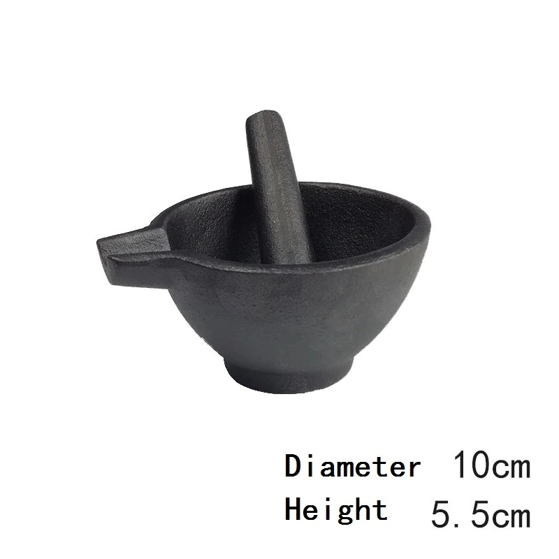 Iron Garlic Mortar Pounding Pot Agitator Garlic Cast Iron Grinder Shopee Indonesia