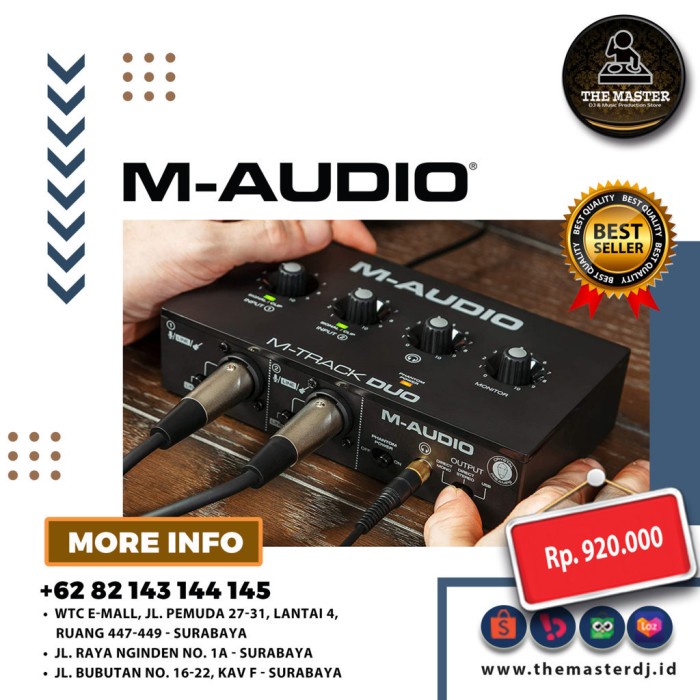 {suhadistore} M-Audio M-Track Duo USB Soundcard Audio Interface Murah