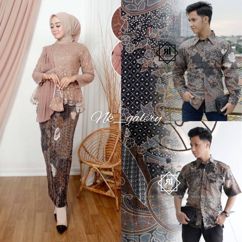COUPLE KEBAYA MODERN SELENDANG COUPLE KEBAYA TUNANGAN BAJU BATIK TUNANGAN TERLARIS