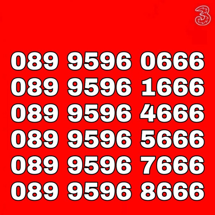 Promo Spesial nomor cantik three tri 3 rapih 11 digit ...