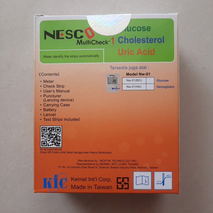 Alat Nesco Multicheck 3in1/GCU Tes Gula Darah, Asam Urat dan Koles