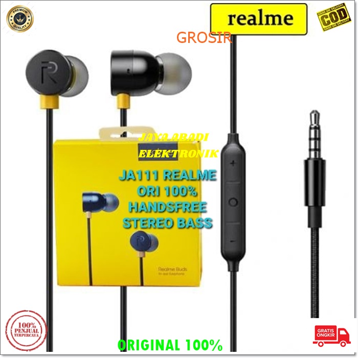 J111 REALME HEADSET EARPHONE EARPOD SUPER BASS MEGABASS BISA MUSIC DAN TELPON DUAL BAS HANDSFREE KABEL MEGABASS HANDPHONE AUDIO SUARA JERNIH SMULE KARAOKE UNIVERSAL MULTI BISA UNTUK SEGALA JENIS HANDPHON TAB PC LAPTOP DLL TERDAPAT TOMBOL KONTROL VOLUM