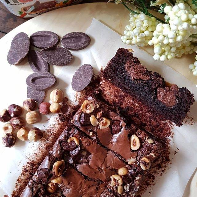 

Chocolate Hazelnut Fudgy Brownie