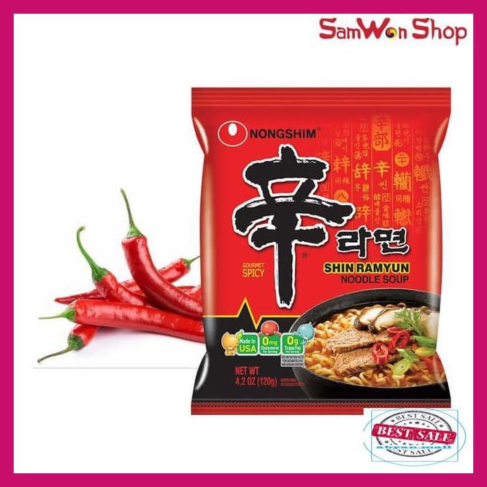 

68Ty8Yg- Nongshim Hot Price !!! Shin Ramyun 120Gr Mie Instan Korea Terpopuler 7Rtyr67-