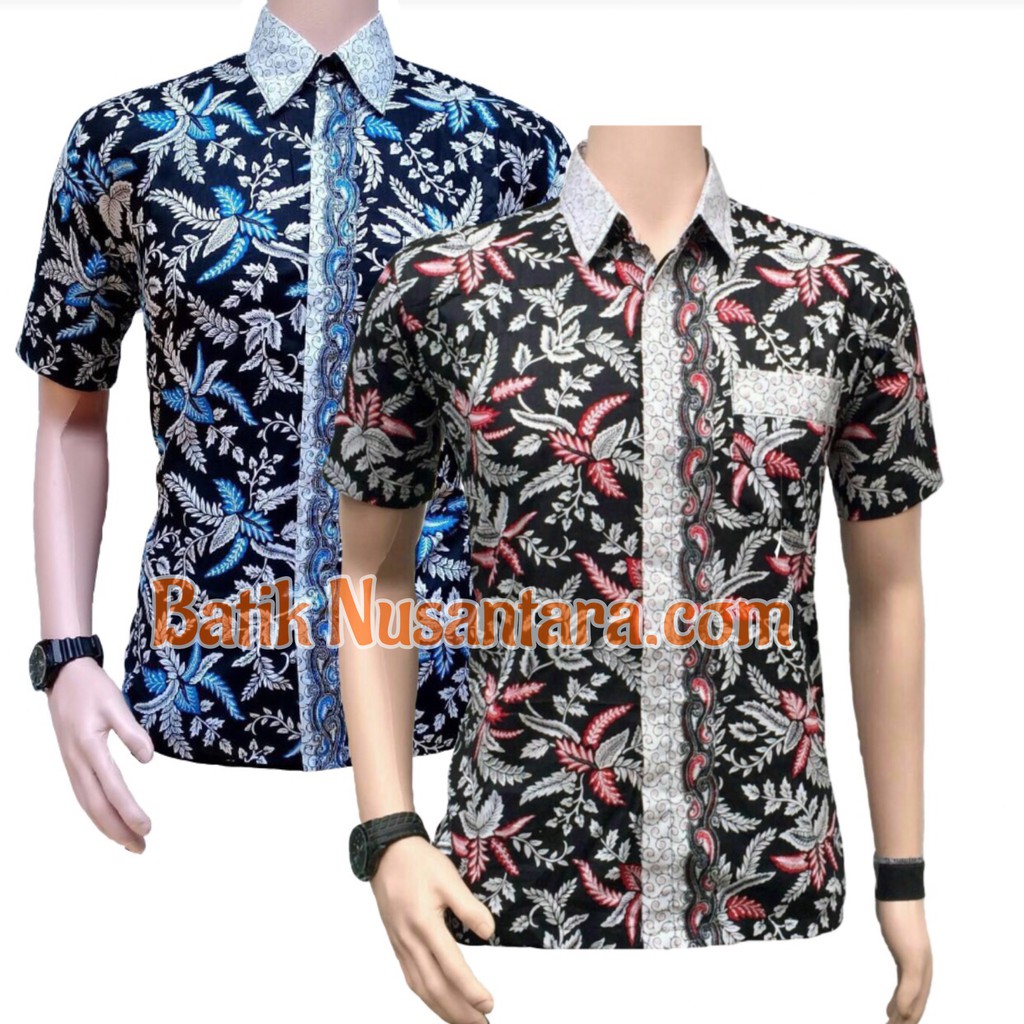 KGK Kemeja Pria  Batik  Reguler Lengan  Panjang  Songket  Baju  