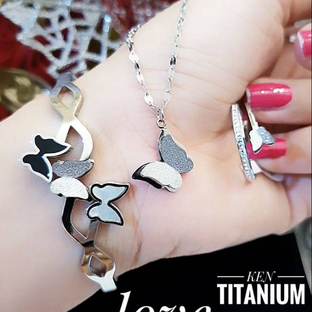 Titanium set perhiasan 0824k