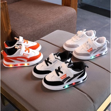 Sepatu Anak led sneaker laki laki perempuan lampu nyala 8821