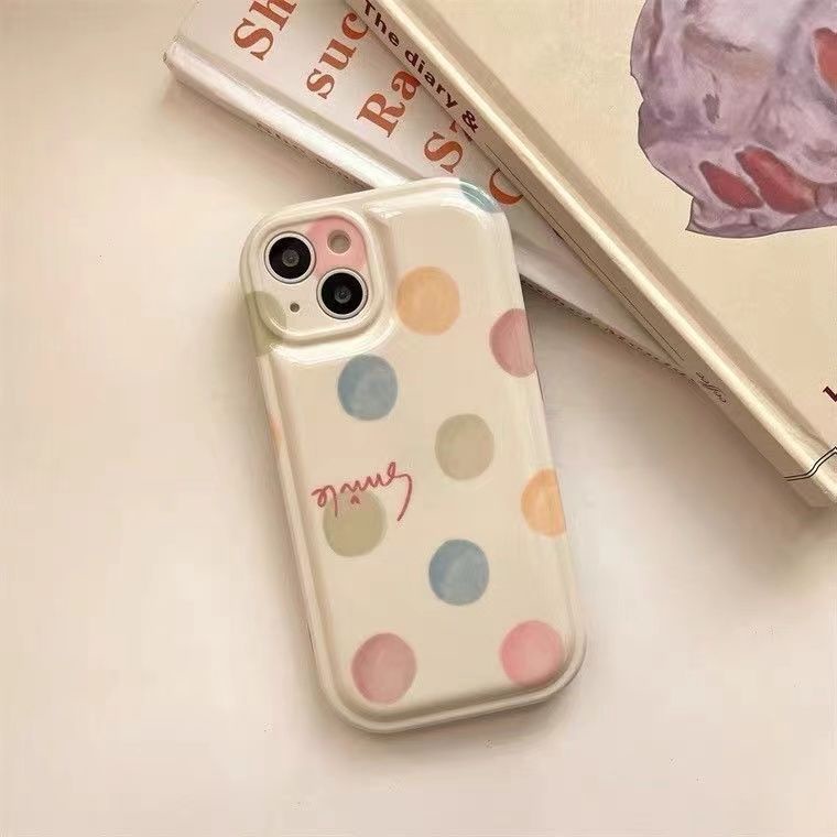 Case Motif Polkadot Untuk iPhone 12 13 11 Pro Max X Xs Max Xr uyhb