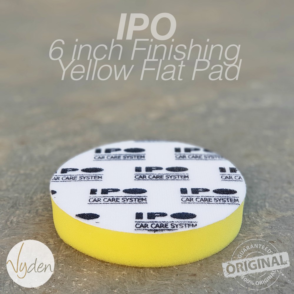 IPO Yellow Polishing Pad 6 inch Flat Kompon Halus Busa Mesin Poles Mobil MURAH