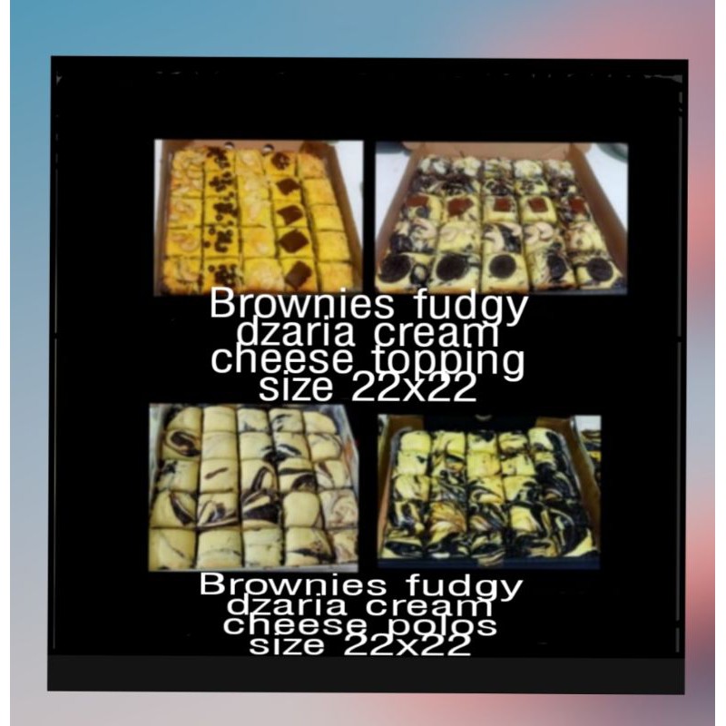 

Brownies fudgy dzaria cream cheese