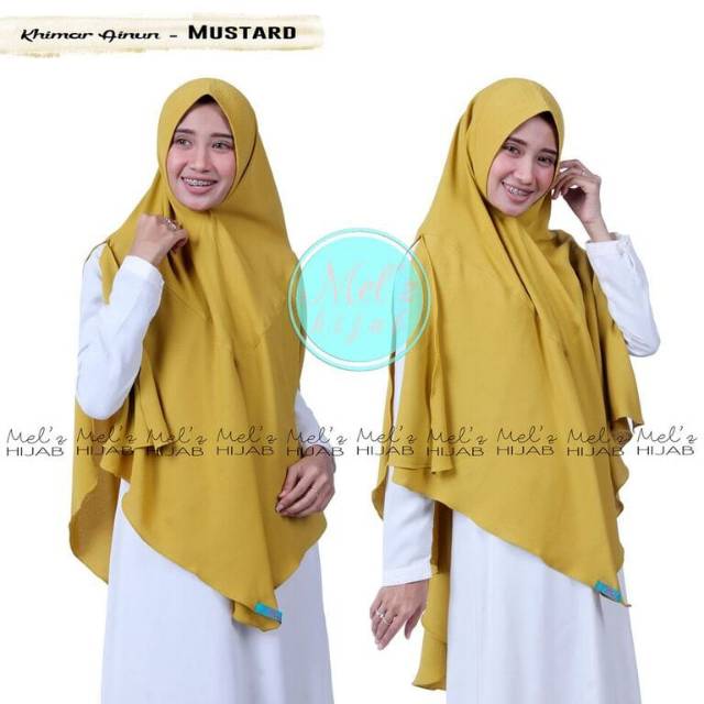 ORIGINAL Khimar syari Ainun by Melz hijab / jilbab syar'i pet antem realpic 100% ORI