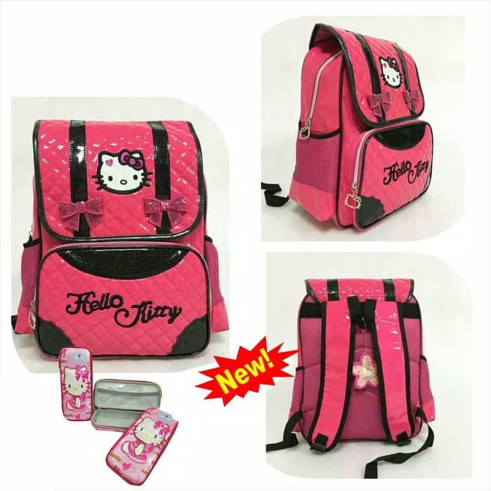 

TAS RANSEL SEKOLAH SD_HELLOKITTY PITA IMPORT_ADA KOTAK PENSIL