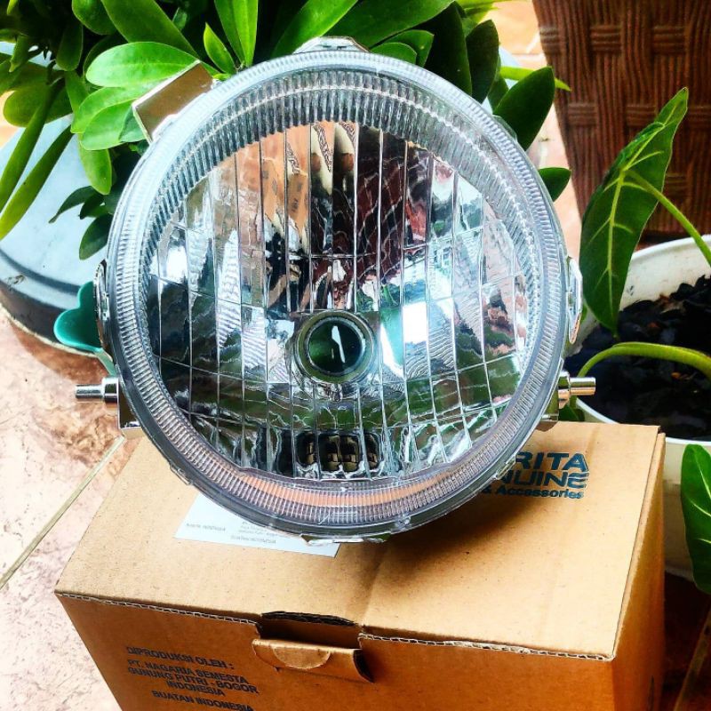 reflektor lampu depan motor X-Ride