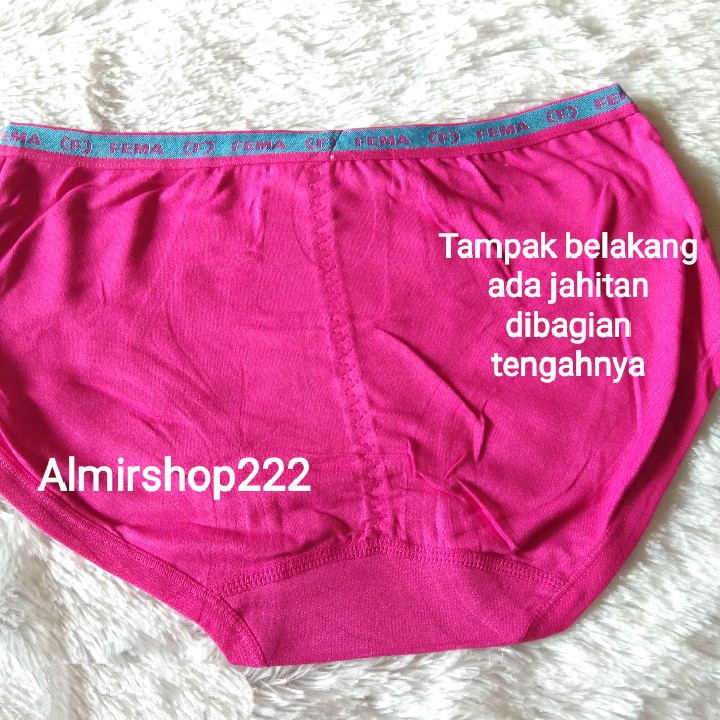 Lusinan 12 PCS CELANA DALAM WANITA FEMA  Seri 351/ 393/361/352/365/399