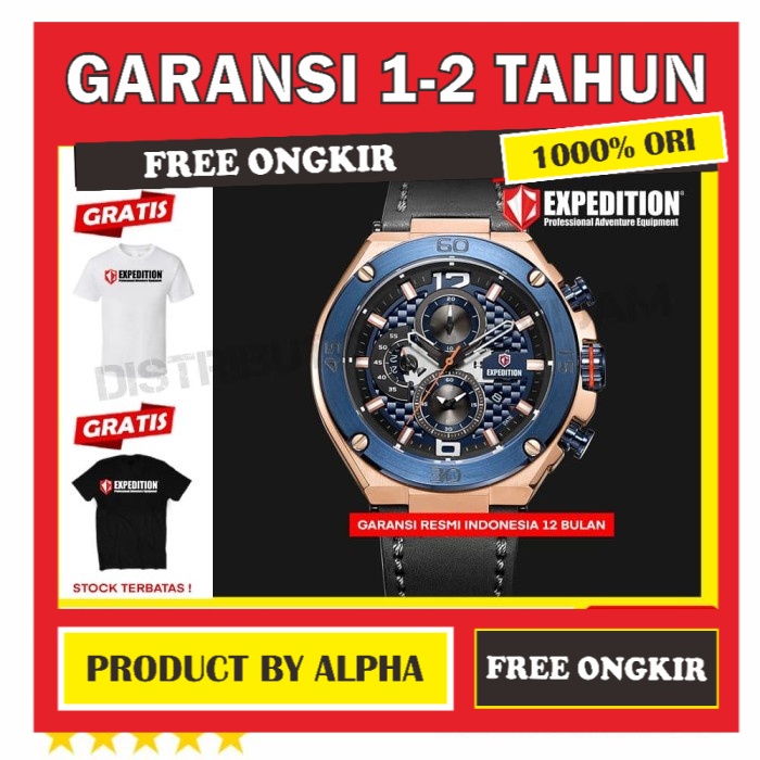 JAM TANGAN ORIGINAL EXPEDITION LEATHER 6756M 6756 E6757 BRAND NEW GARANSI RESMI ORI PRIA COWOK COWO 