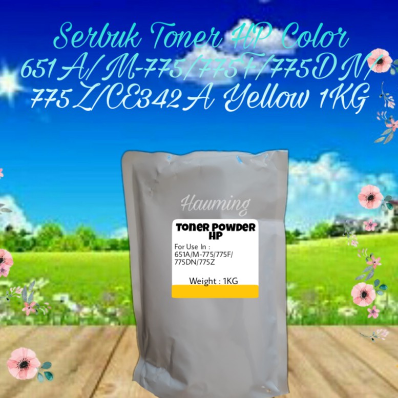 Serbuk Toner HP 651A LaserJet Enterprise 700 M775 M775F M775DN M775Z M 775 CE342A Yellow 1kg