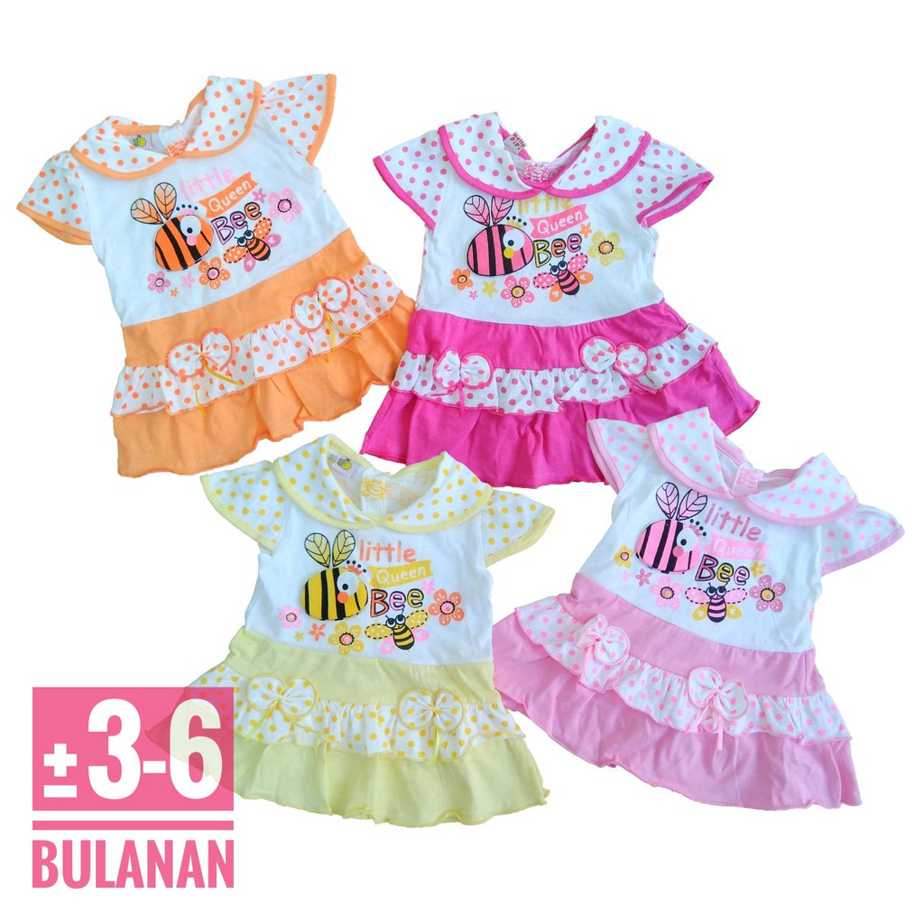 Dress Baju Bayi Baby Perempuan Lucu Wanita Perlengkapan Bayi Baru