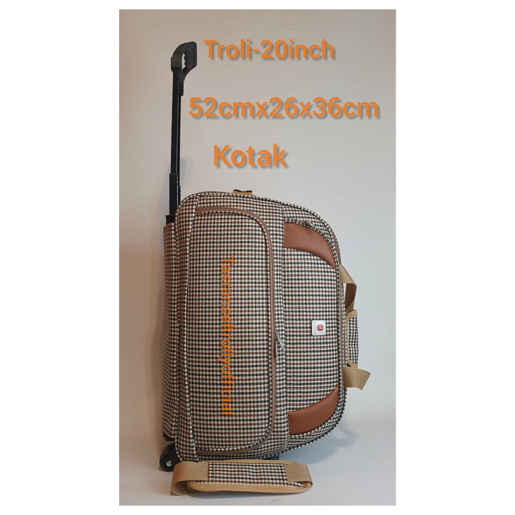 Tas Pakaian Troli Polo Interclub 52cmx26x36cm ukuran medium original