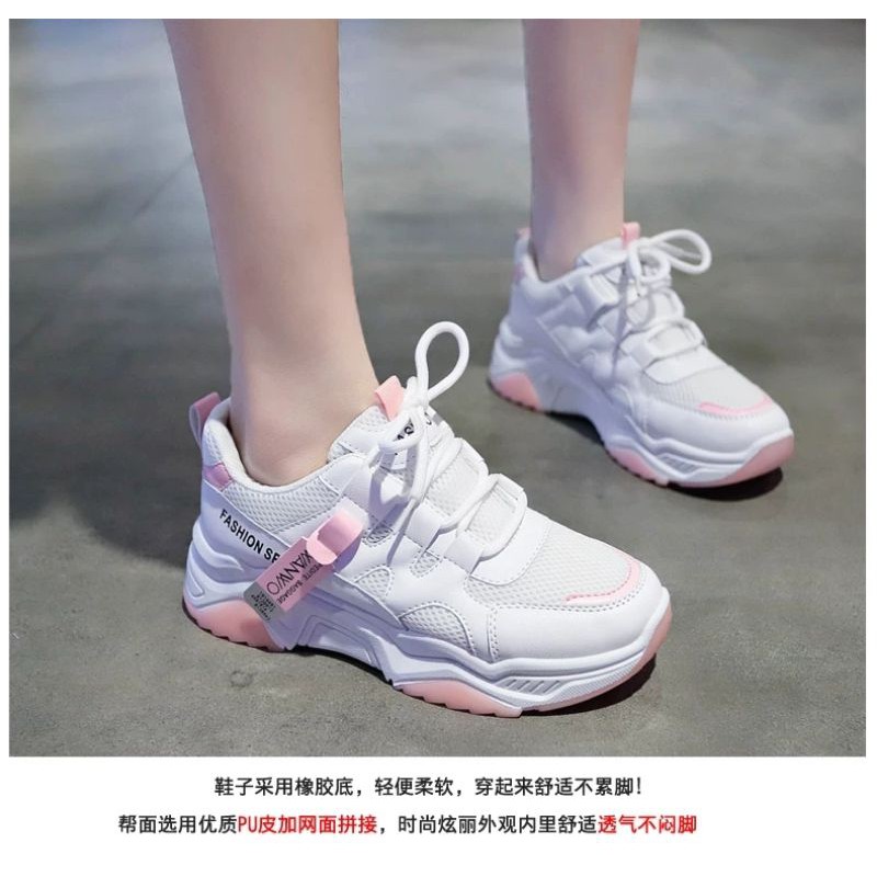 SEPATU SNEAKERS WANITA.2.2.DISKON GEDE2AN SEPATU NONGKERONG SEPATU CASUAL TERLARIS WANWO [JUMBER] NS 57