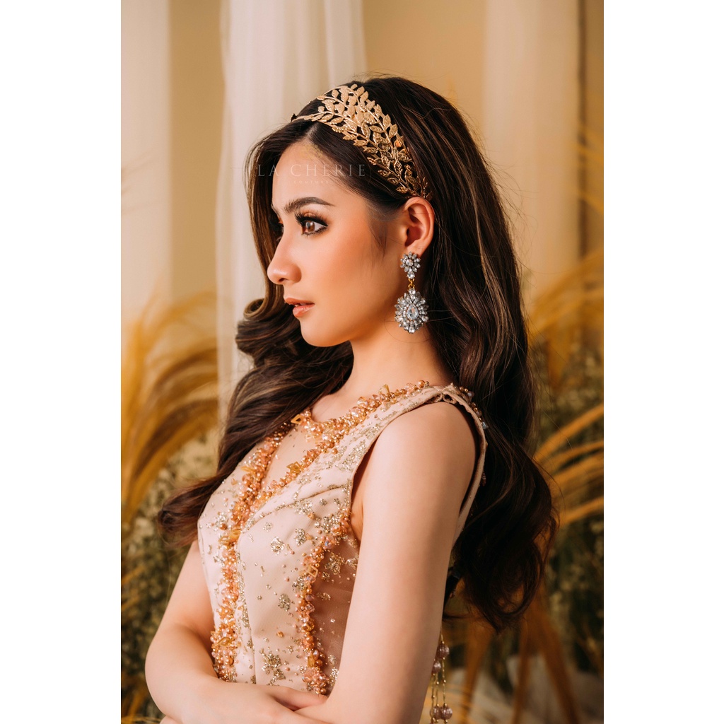 La Cherie Couture Kairi Gold Headpiece Hairpiece