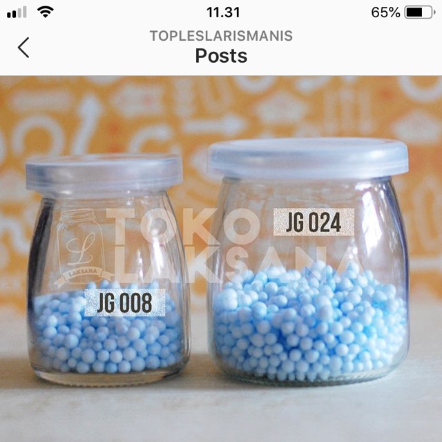 JG 024 jar puding pendek besar 200ml