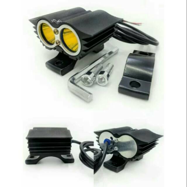 LAMPU SOROT OWL 2 MATA 3 MATA SUPER TERANG ISI 1 PCS