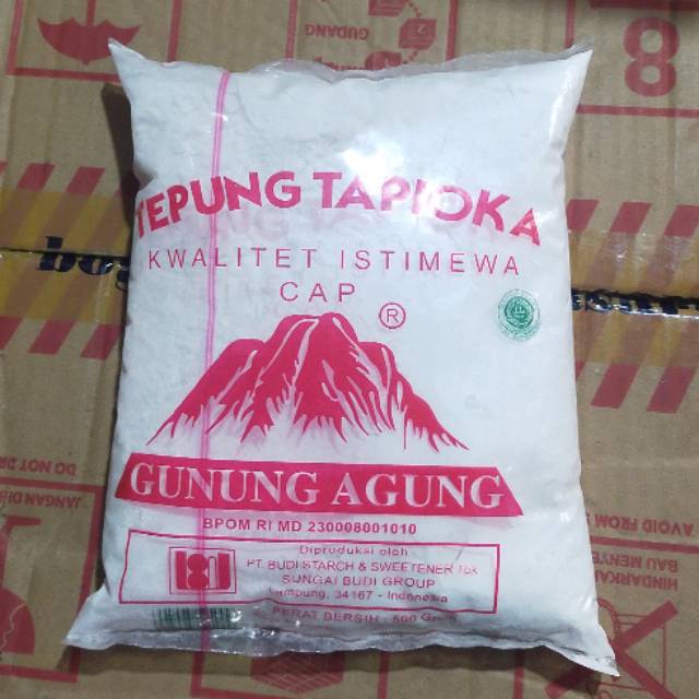 

TEPUNG TAPIOKA SAGU CAP GUNUNG AGUNG 500GR