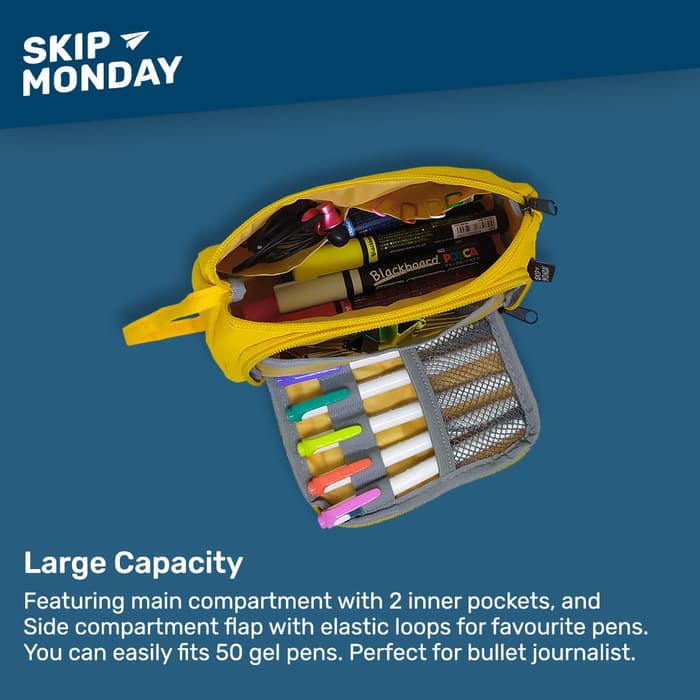 

Skip Monday Max Capacity Pencil Case - Tempat Pensil Alat Tulis Jumbo - Tomato Red Eksklusif