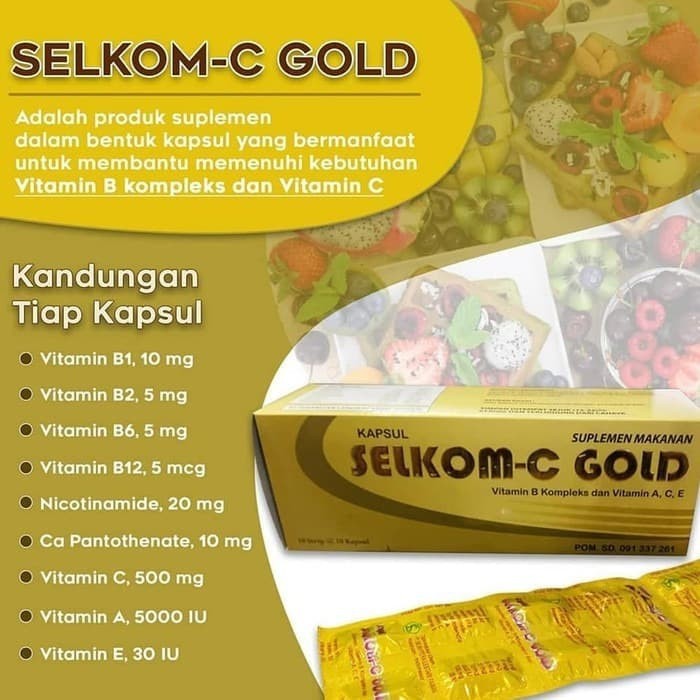 VITAMIN SELKOM C GOLD / VITAMIN C PER STRIP / 8-121929