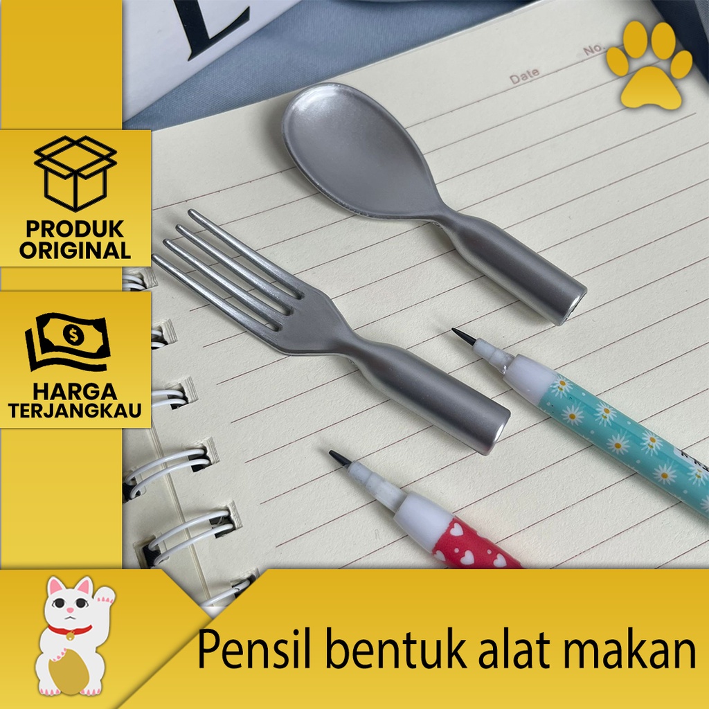 

[LuckyFortuna88] Pensil bentuk alat makan pencil alat makan lucu murah kualitas premium murah lucu murah