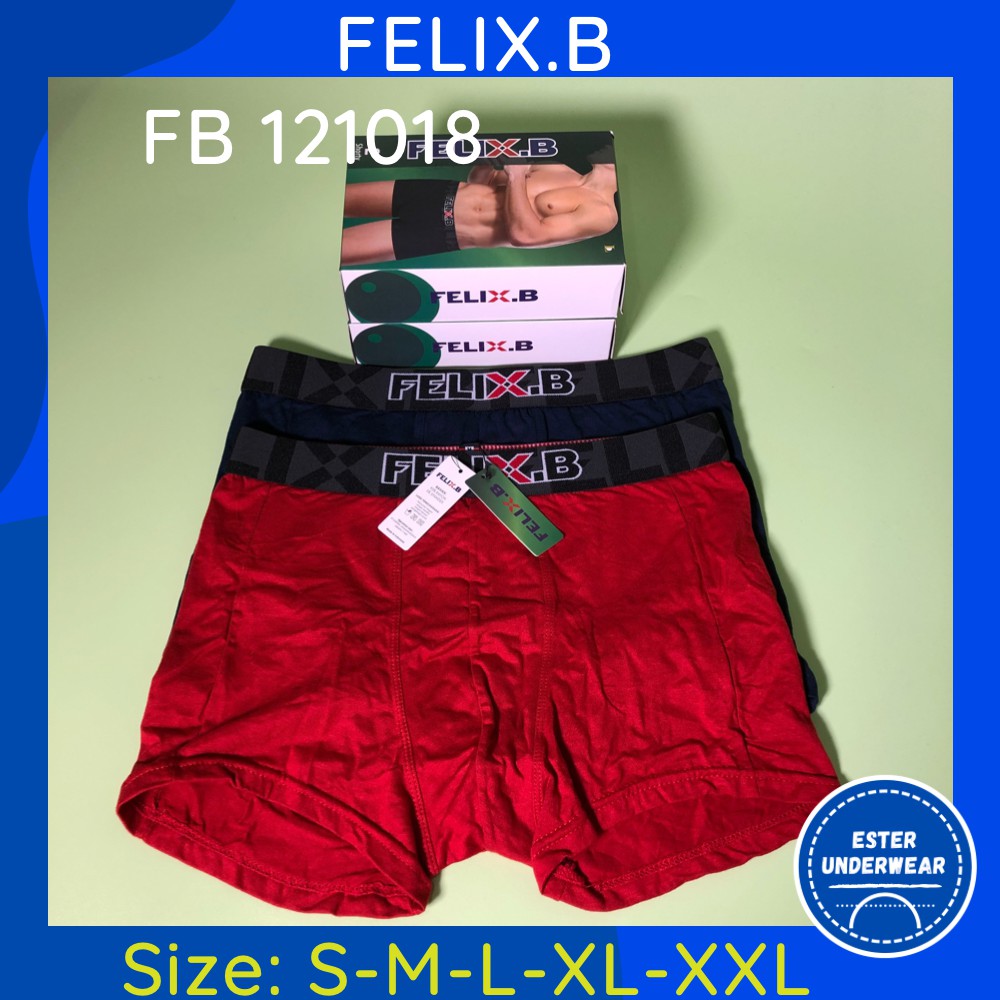 Celana Boxer Pria Felix.B FB 121018 ISI-2 PCS