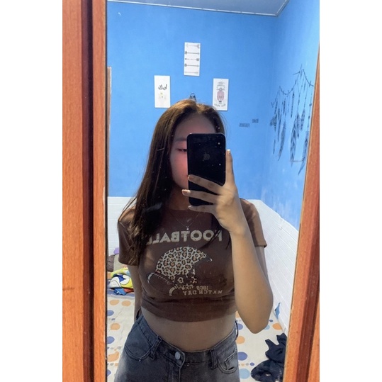 Crop Top Wanita FootBall (LD 88, P 40)