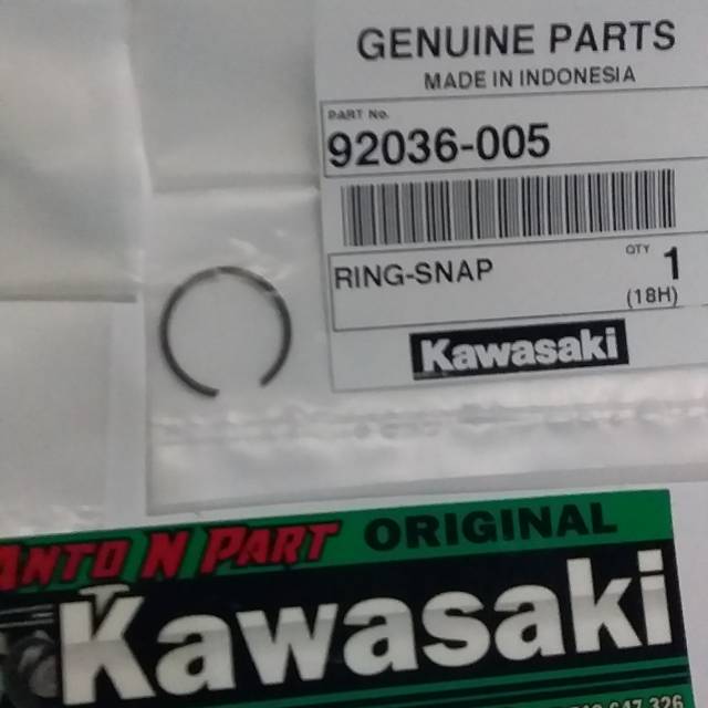 Ring snap spi kancing pen pin piston ninja ukuran 15 original