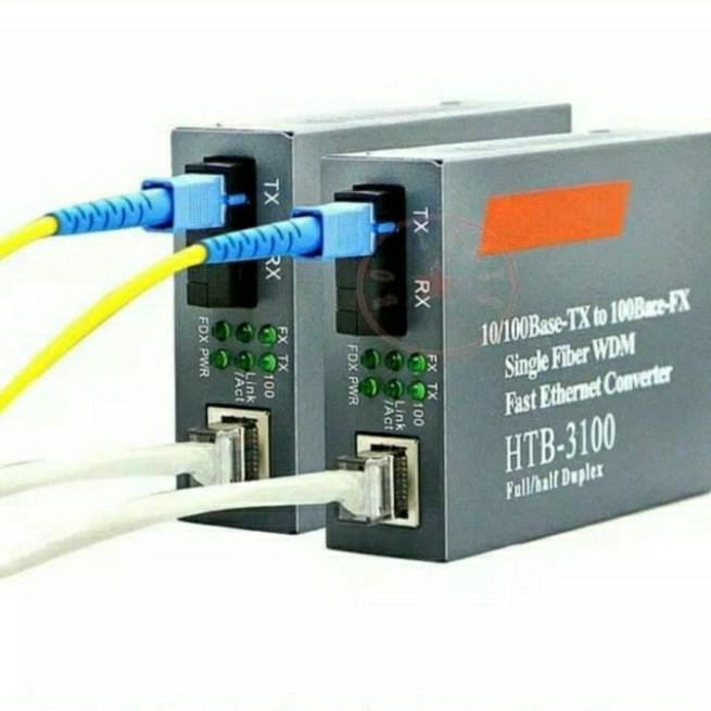 Netlink htb 3100 fiber optic device sepasang