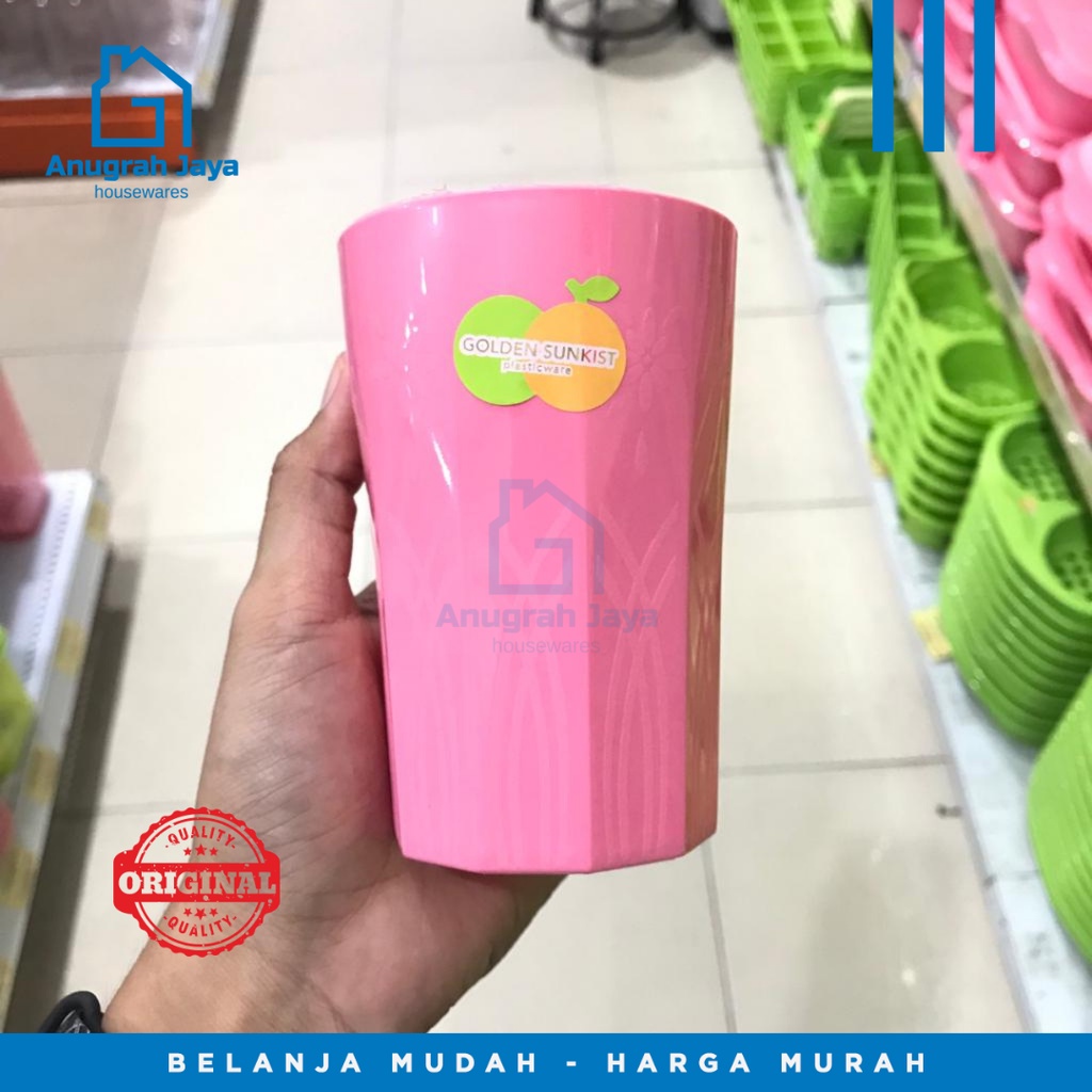 GELAS PINK G5019 PI GOLDEN LEMON (3PCS)