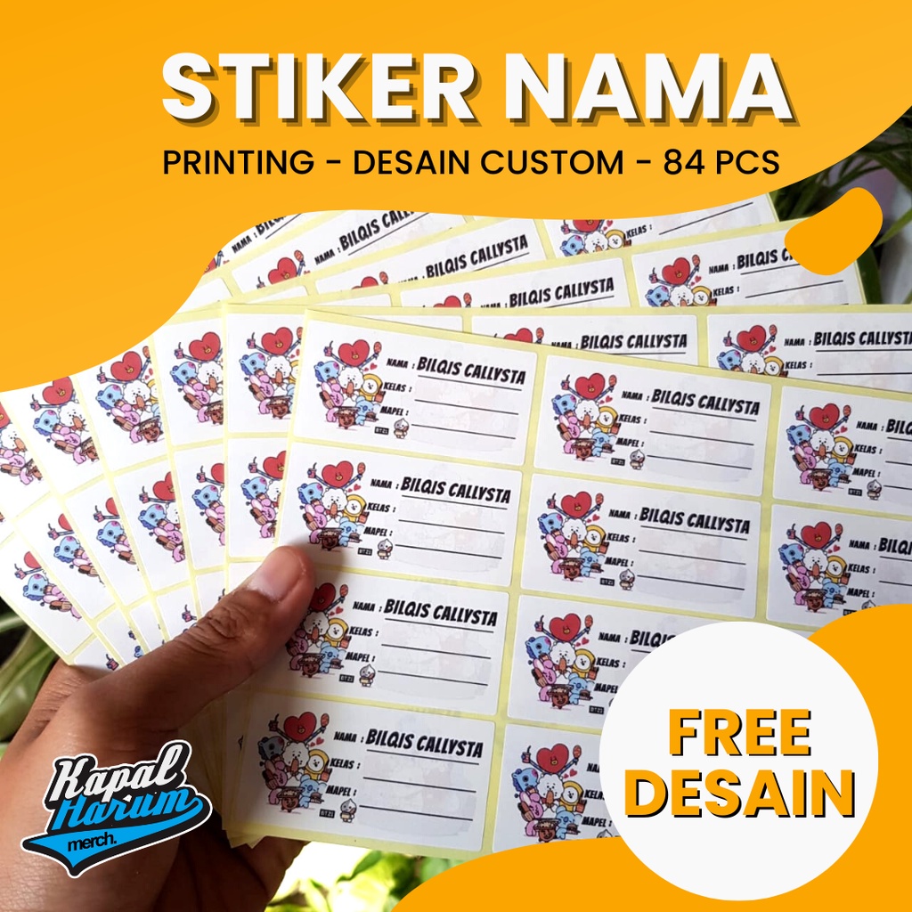 

KAPALHARUM STIKER NAMA / LABEL UNDANGAN / LABEL BUKU / LABEL SEKOLAH / LABEL STIKER
