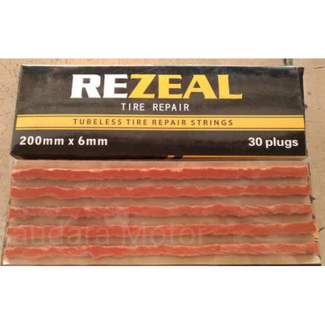 Tubeless Tire Repair Strings Cacing Karet Tambal Ban. REZEAL