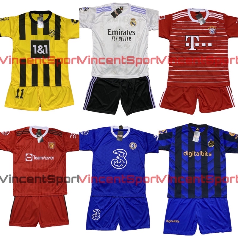 SETELAN BOLA PSG MU MADRID JUVE PARIS SAINT GERMAINT ANAK BEST SELLER/BAJU BOLA ANAK/SERAGAM BOLA MURAH