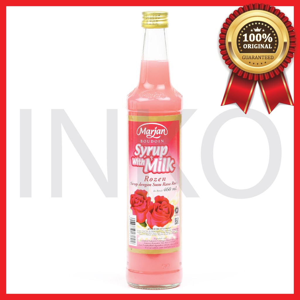 

MARJAN BOUDOIN SYRUP WITH MILK ROZEN SIRUP SUSU RASA ROS 460ML