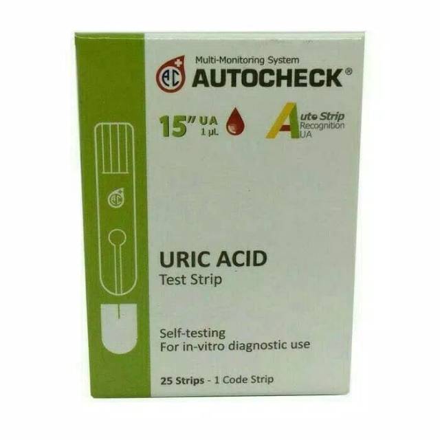 Autochek Strip Asam Urat - Urid Acid Box isi 25 pcs