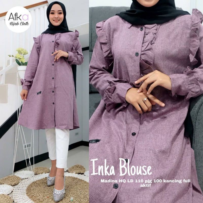 INKA BLOUSE / INKA BLOUSE AFKA HIJAB CLOTH / AFKA HIJAB CLOTH SOLO