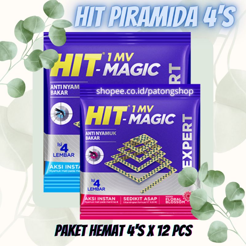 Hit Expert Piramida Obat Nyamuk Bakar Isi 4'S x 12pcs