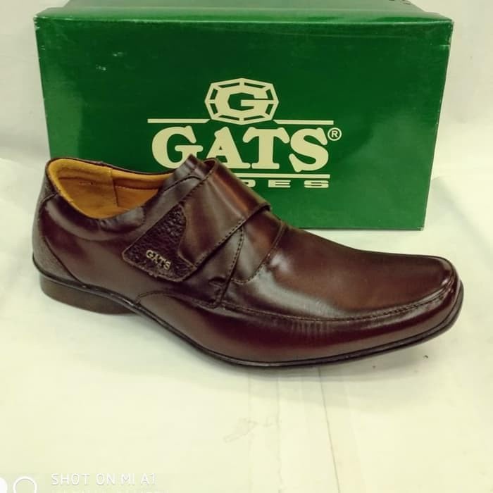 Sepatu Pantofel Gats ZU 0001 Coklat tua.Sepatu original by gats
