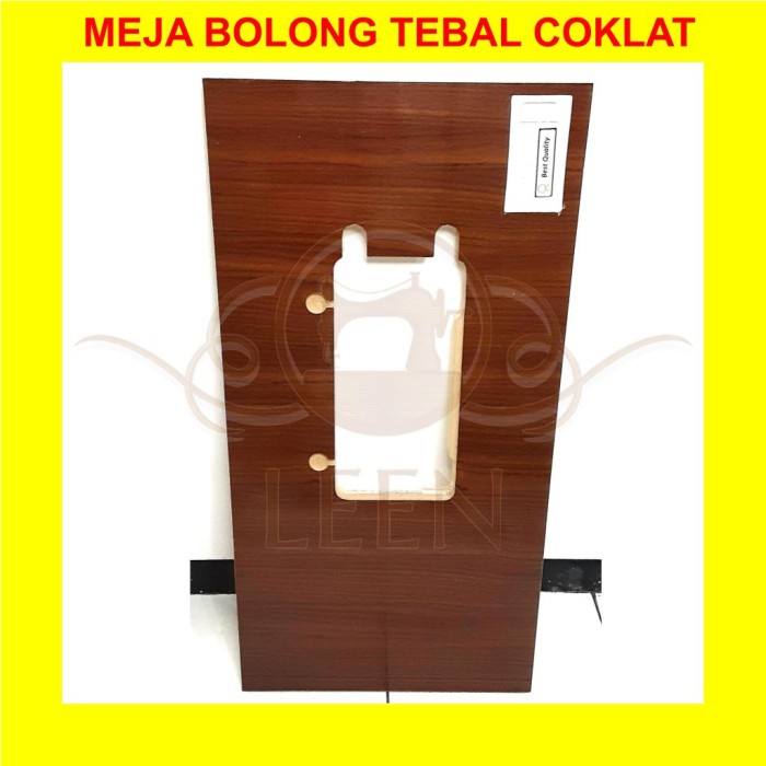 Meja Singer TEBAL Coklat / Putih Mesin Jahit Butterfly Tradisional Hitam LEEN