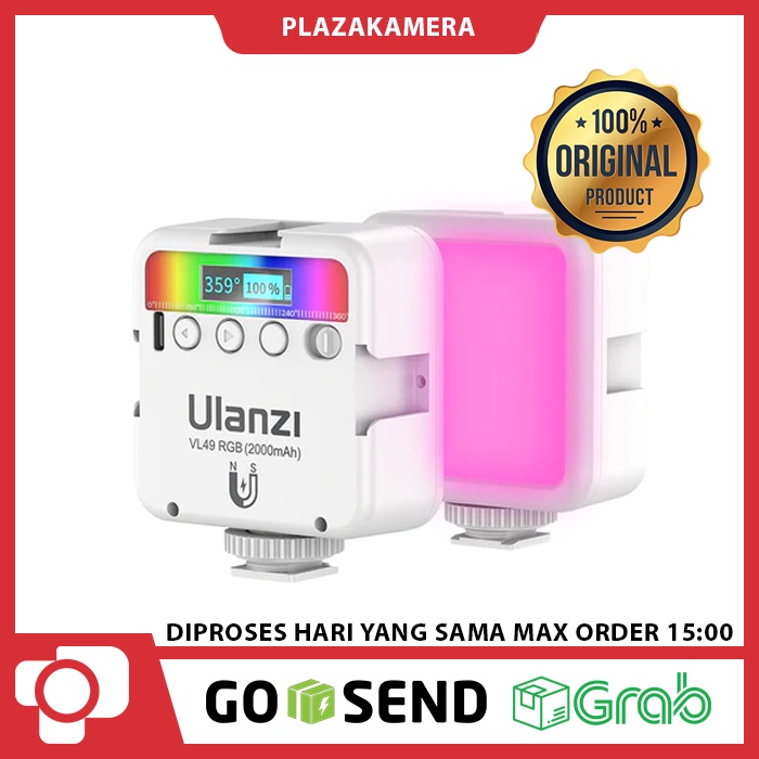 Ulanzi Vijim VL49 RGB White Rechargable Mini LED Light