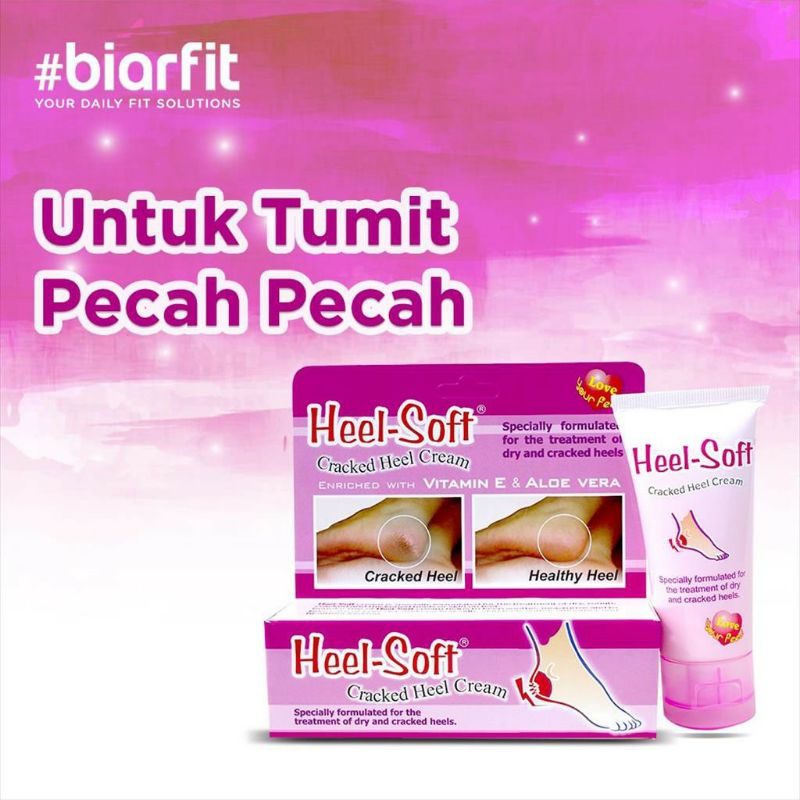 HEEL-SOFT Cracked Heel Cream(Cream Untuk Kaki) Ready Ukuran 50 gr ~ ORIGINAL 100%