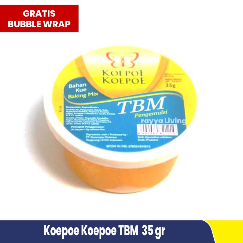 

TBM Pengembang dan Pelembut Kue Koepoe Koepoe 35gr