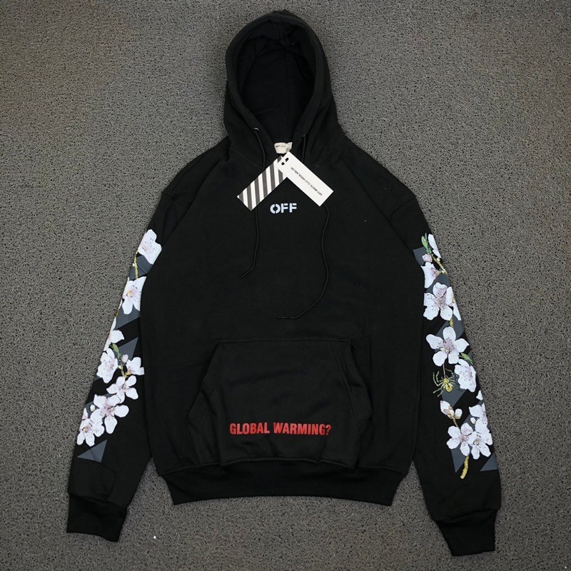 HOODIE OFF WHITE FLOWER